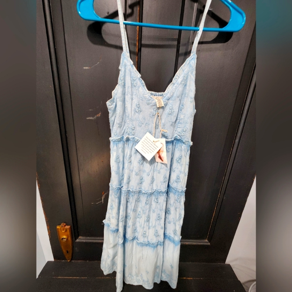 Jessica Simpson Light Blue Embroidered Dress, Small
